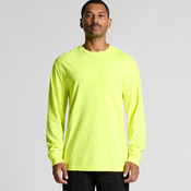 AS Colour - Mens Block L/S Tee (Safety Colours)