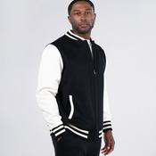 500gsm Men's/Unisex Wool Blend Soft Shell Varsity Jacket